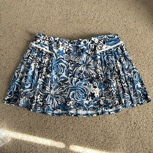 Lilly Pulitzer Luxletic XL Bacio Skort in Low Tide Navy